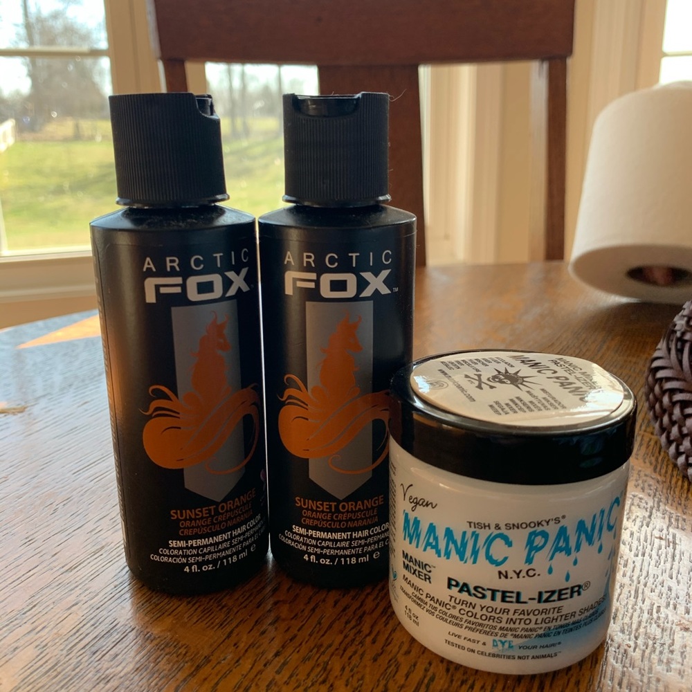 Arctic fox sunset orange manic panic pastel-izer